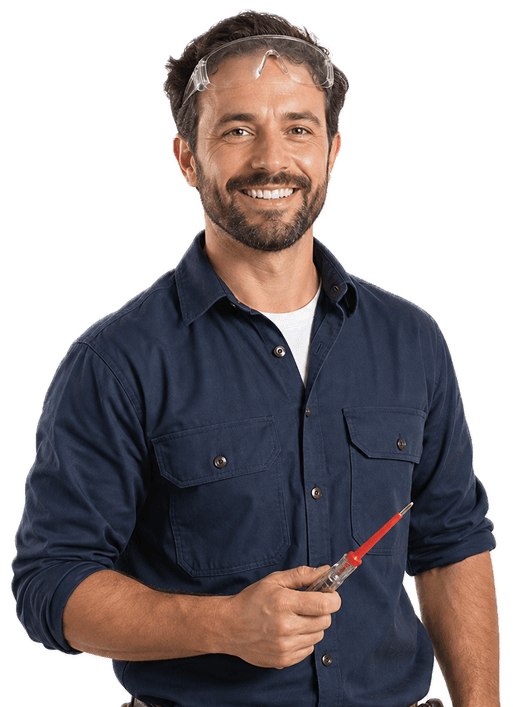 Electrician at work